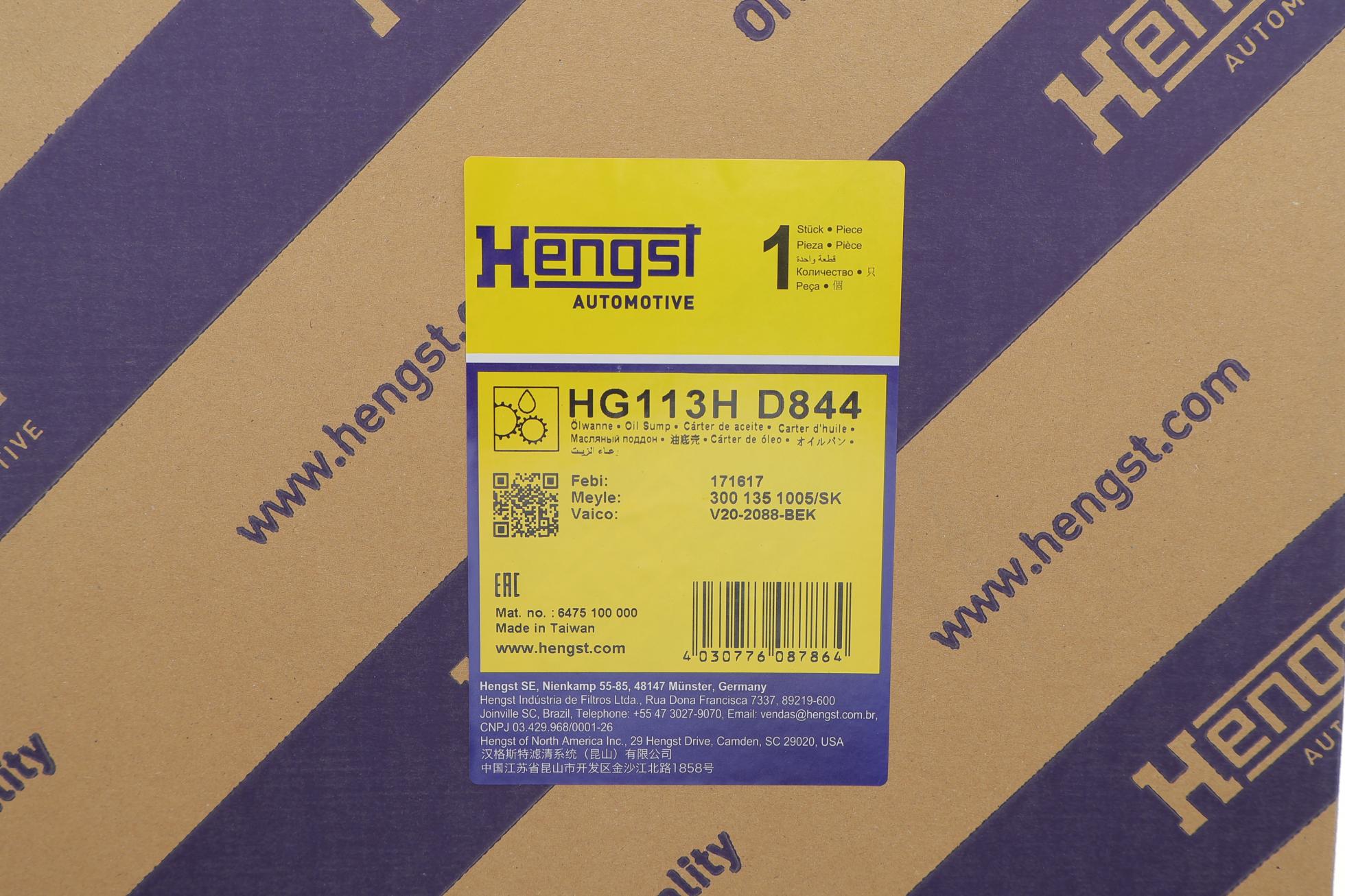HG113HD844 HENGST FILTER